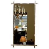 Pair of White Gold hand carved custom made Mirrors