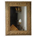 Large Deep Tramp Art  Mirror