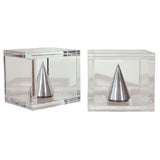 Vintage Charles Hollis Jones Pyramid Bookends