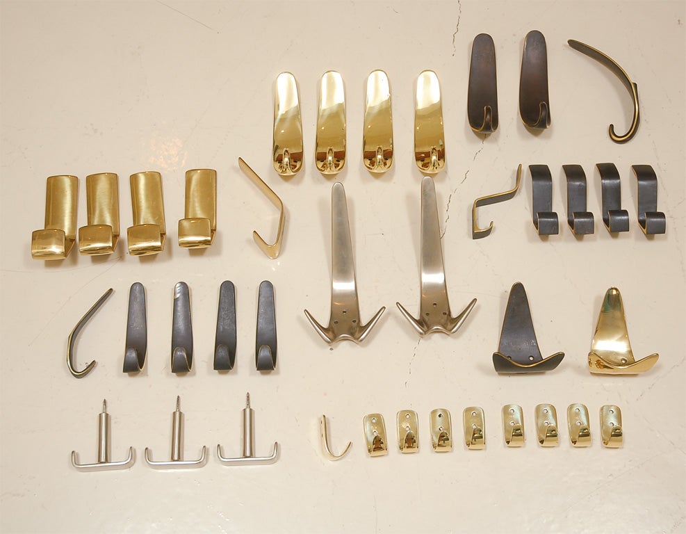 Assortment of rare Carl Aubock coat hooks.  Priced from $75 - $225.00.  Inquire within.