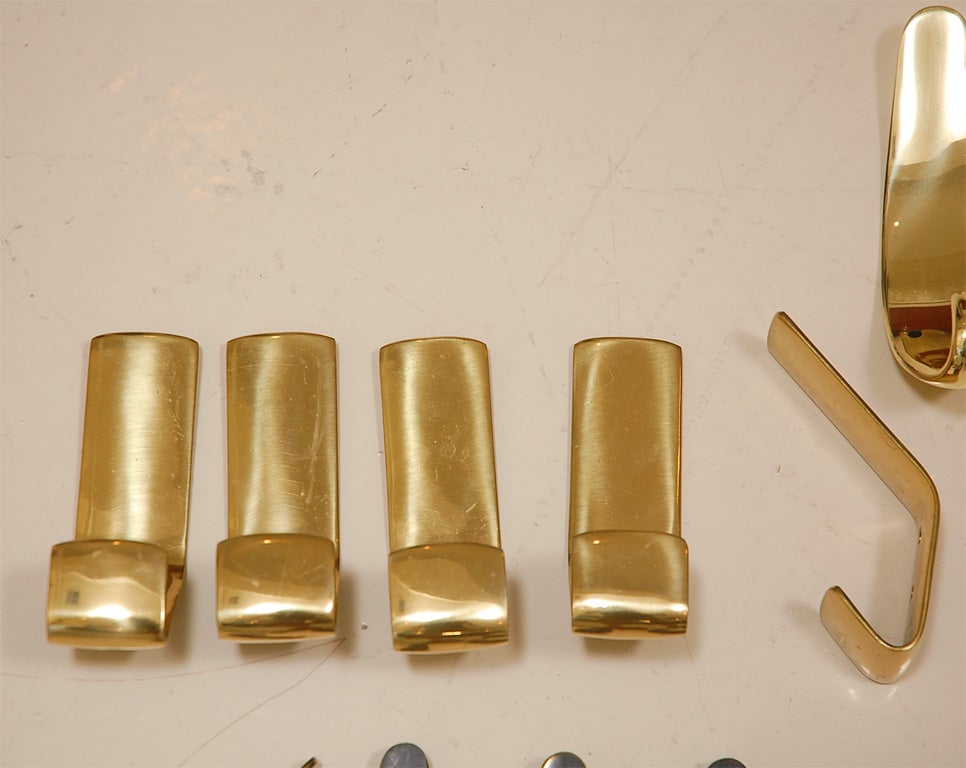 Mid-20th Century Rare Carl Aubock Coat Hooks