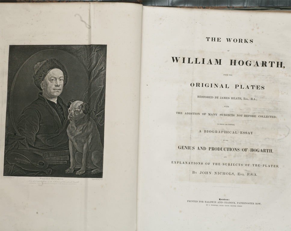 19th Century The  Works of Wm. Hogarth Elephant Folio Ca. 1830