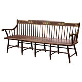 Antique Painted Pennsylvania Windsor Bench