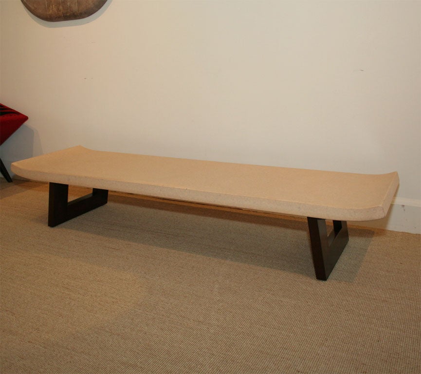 A Paul Frankl Rectangular Cork Topped Coffee Table.