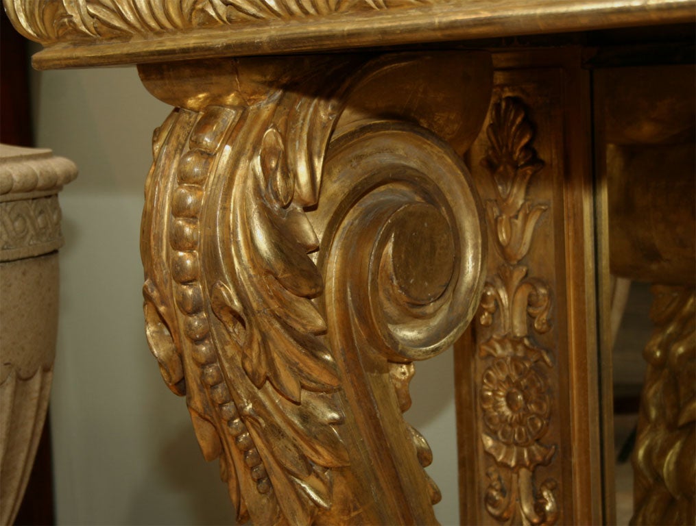 A Highly Important Regency Giltwood Pier Table 3