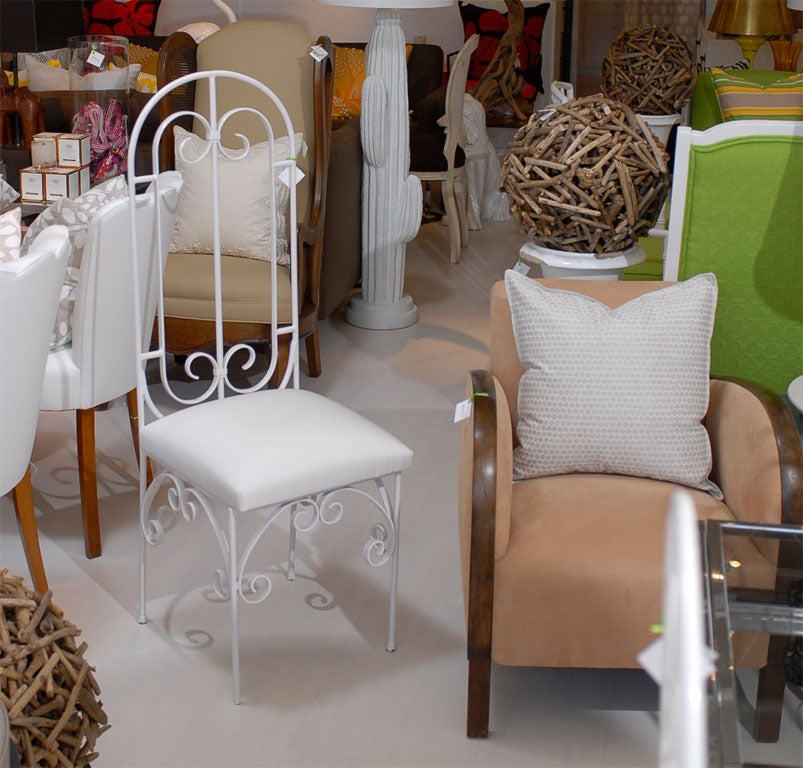 Scroll Back Metal Chairs