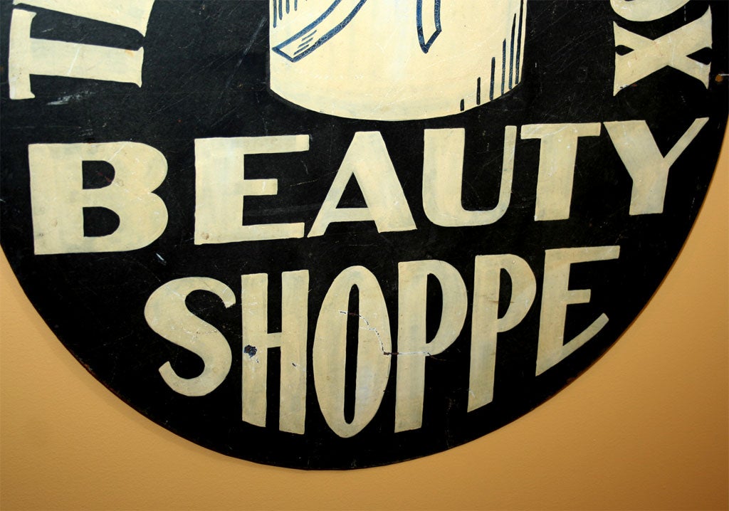 American Trade Sign:  The Vanity Box Beauty Shoppe