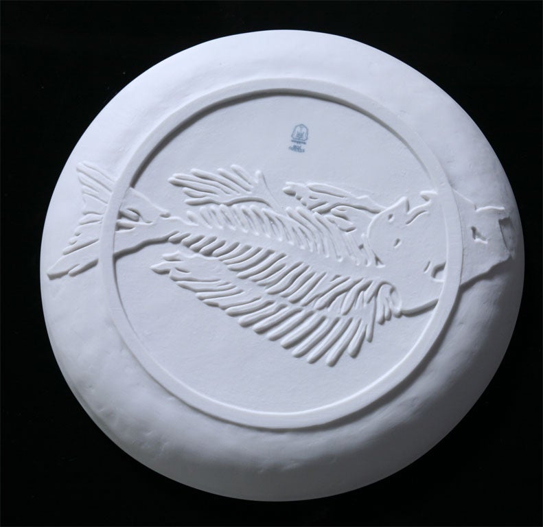 CODED MESSAGES-BISCUIT PLATE- BY STUDIO JOB For Sale 2