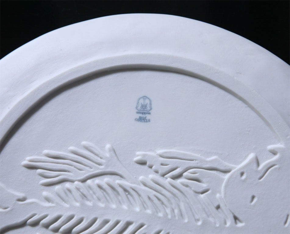 CODED MESSAGES-BISCUIT PLATE- BY STUDIO JOB For Sale 4
