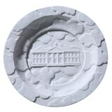 FOG BANKS-BISCUIT PORCELAIN PLATE- BY STUDIO JOB