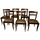 Set of Six French Side Chairs