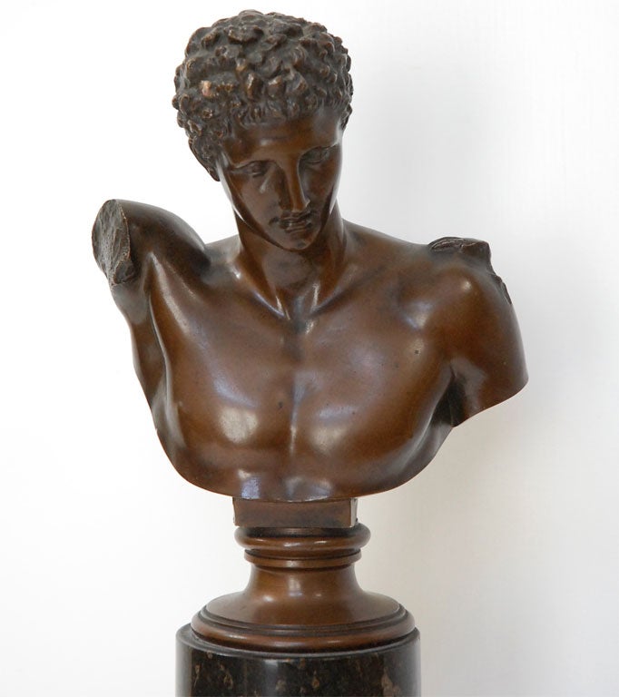 German Bronze Bust of Apollo - Gladenbeck+Sohn (GMD#2183)