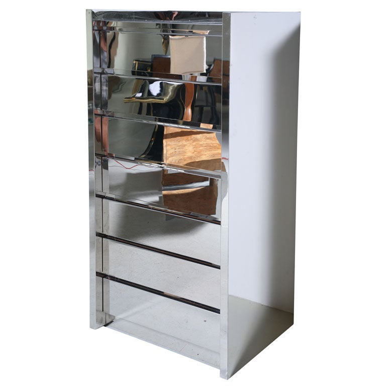 Karl Springer Stainless Steel Chest