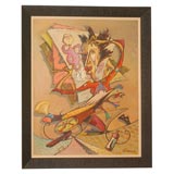 Whimsical Modernist Painting by Sylvia Winslow