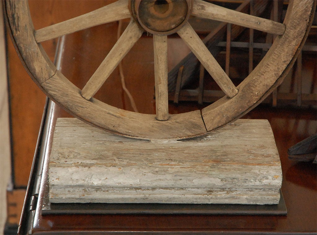A Wagon Wheel Lamp, Circa 1890 2