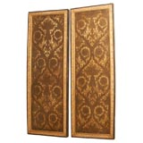 Pair of Italian Polychromed Panels
