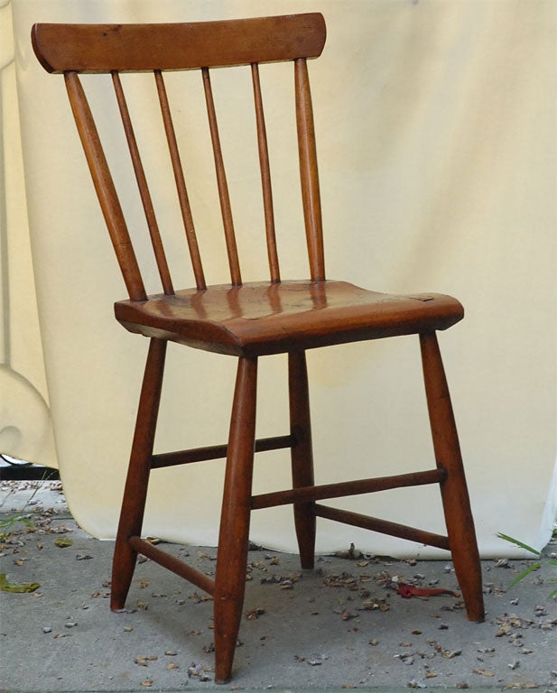 18th Century and Earlier Set of Eight Early American Chairs