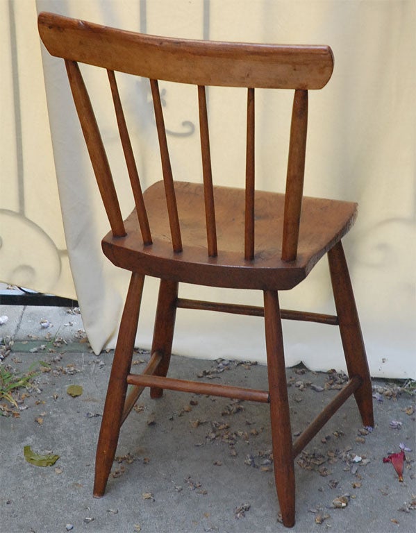 Set of Eight Early American Chairs 4