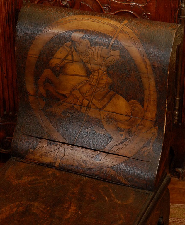 Chinoiserie wood carved bench For Sale 2