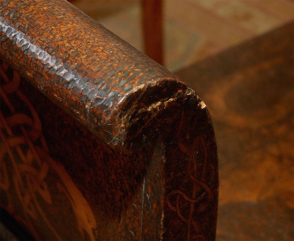 Chinoiserie wood carved bench For Sale 4
