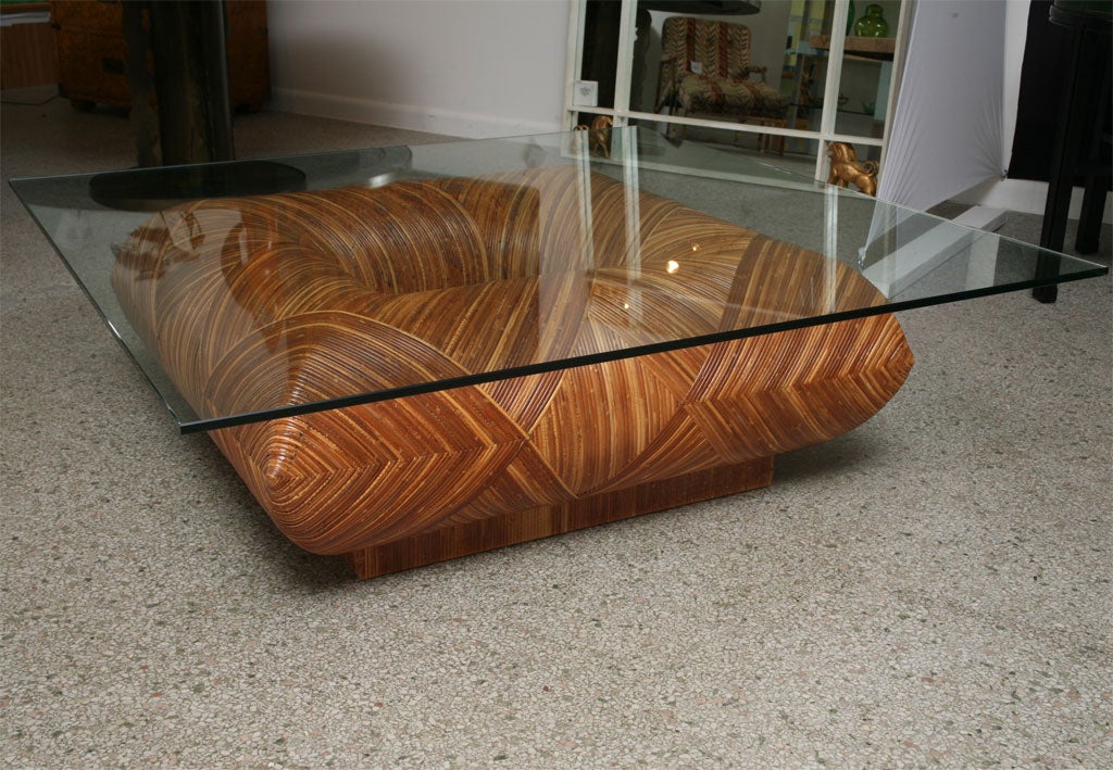 Late 20th Century Cocktail Table in the Style of Gabriella Crespi