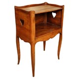 Antique French walnut chevet