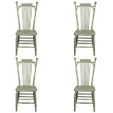 Set of Four Spoke Back Chairs