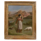 19th Century French Pastoral Painting