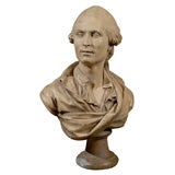 19th studio plaster bust