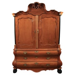 Swedish Baroque Cabinet / Linen Press