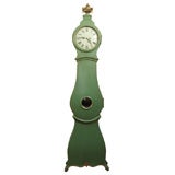 Swedish Rococo Clock, "The Green Lady".