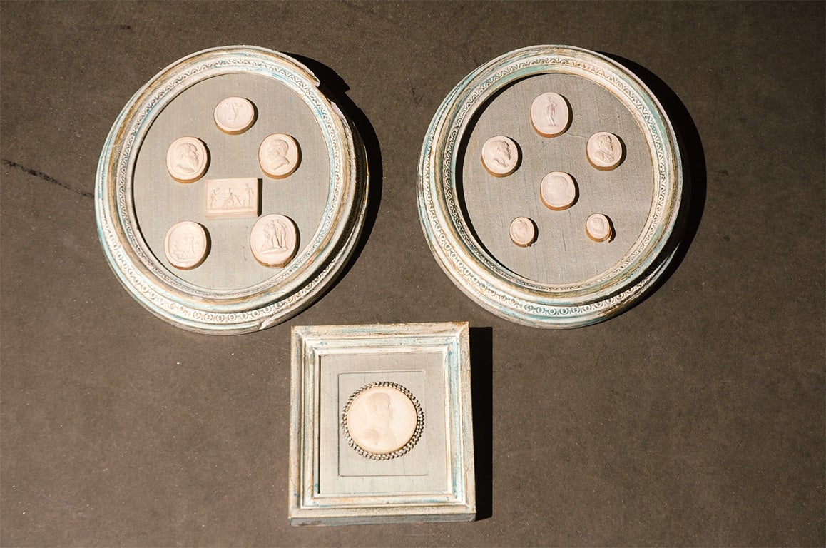 13 19th C. English Intaglio Molds