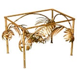 Italian Gilded Iron Bamboo Table