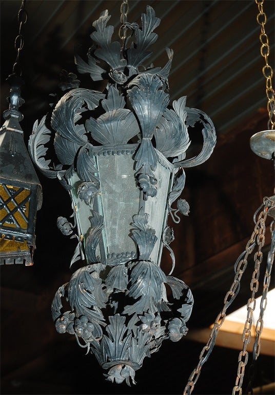 French tole lantern