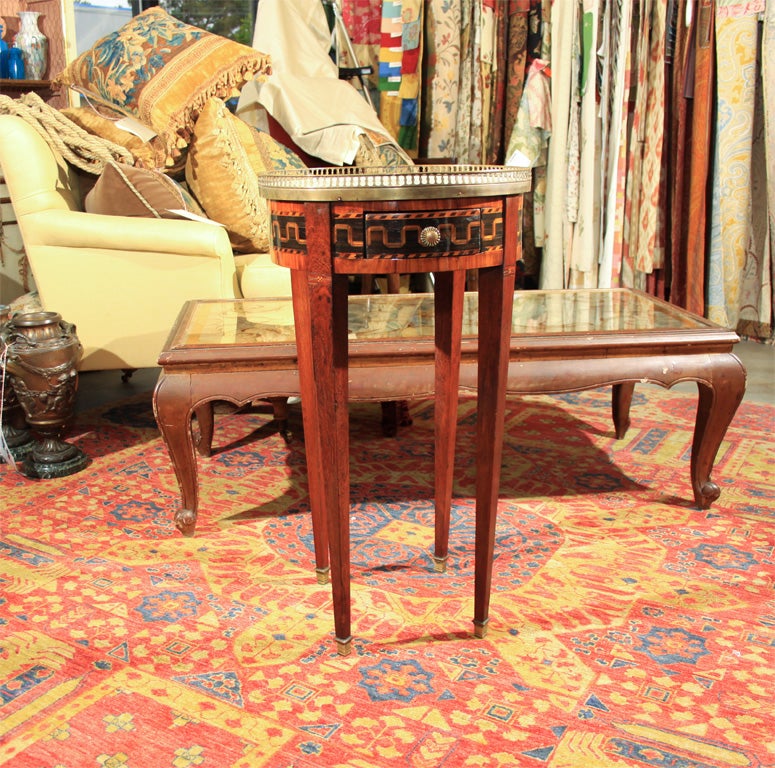 Louis XVI style round gallery table