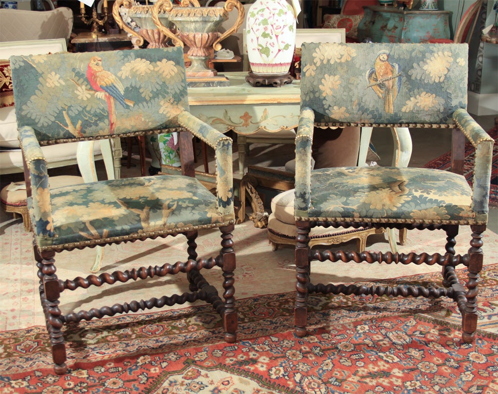 Pair of Tapestry chairs