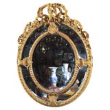 Antique Oval gilded Mirror