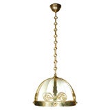 Antique Wiener Werkstatte Pendant Fixture by Dagobert Peche