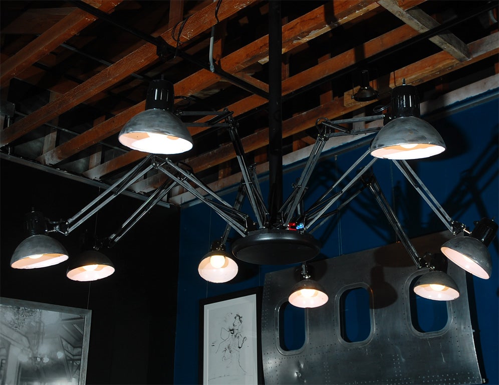 Eight-Armed Desk Lamp Chandelier