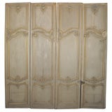 Set of Four Hand Carved Mid 19th Century Louis XV Chateau Doors