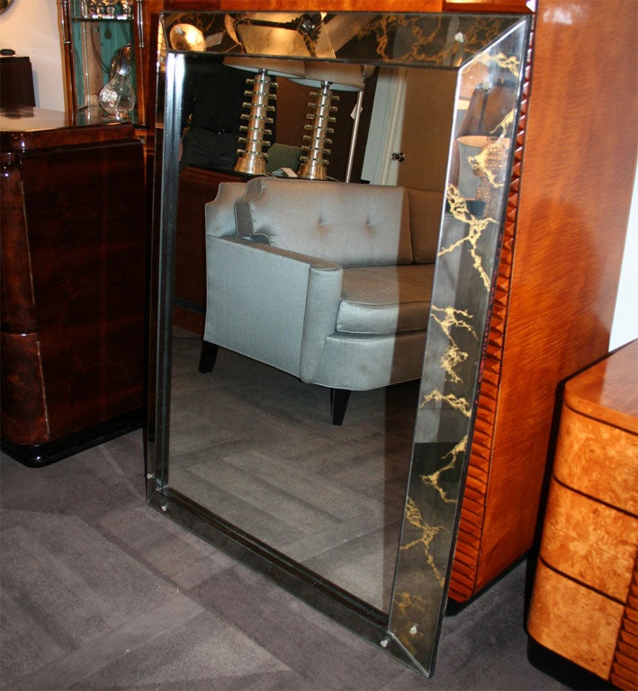 mirror with gold veins