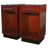 Pair of Natural Striped Ash End Tables by Gilbert Rohde Pair of Natural Striped Ash End Tables by Gilbert Rohde