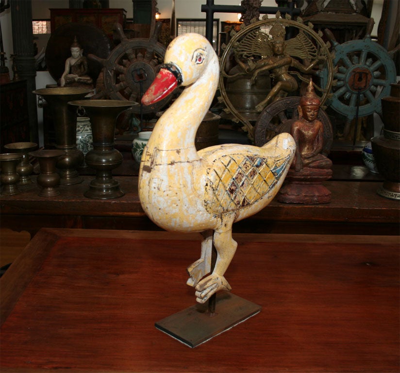 Wooden Painted Carousel Ducks In Good Condition In New York, NY