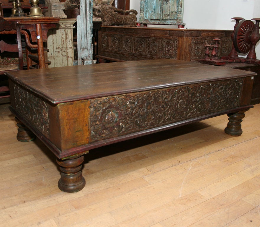 Coffee Table w/ Carved Detailing