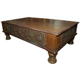Antique Coffee Table w/ Carved Detailing