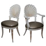 14 Shell-back Chairs in the manner of Andre Groult