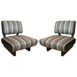 James Mont chairs in Paul Smith fabric