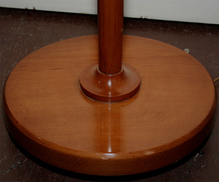 Cherry Wood Floor Lamp (No Shade) For Sale at 1stDibs