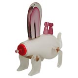 Vintage Martin Bradley's "Motor Rabbit" Glass Sculpture