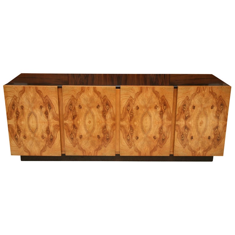 70's Burlwood Entertainment Console